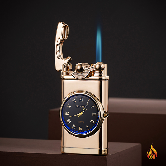 Gold Clock Lighter